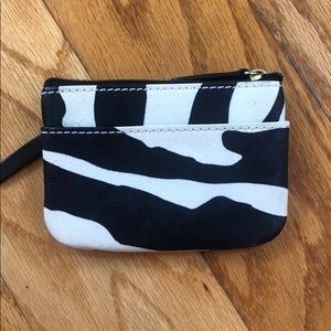 Zebra coin purse by Dooney & Bourke